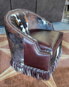 Houston Cowhide Leather Chair