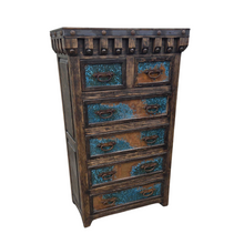 Copper Patina Chest - Blue