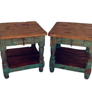 Turquoise End Tables - Custom