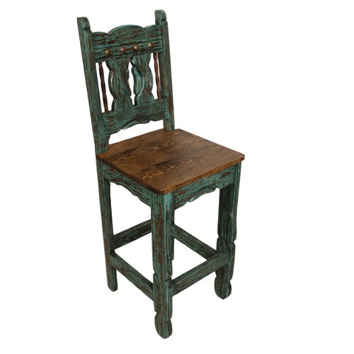 Turquoise Santa Fe Barstool