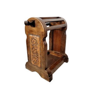 Tooled Leather Saddle Stand